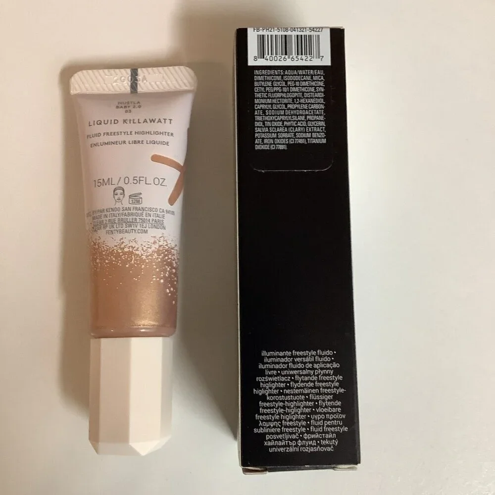 Fenty Beauty Hustla Baby 2.0 Liquid Killawatt Fluid Freestyle Highlighter. New